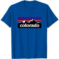 Colorado Mountains Outdoor Flag T-Shirt for Men — Mens T Shirts