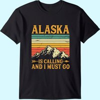 T-shirt Homme Alaska Is Calling And I Must Go — T-shirts pour hommes