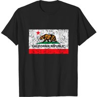 T-shirt Californie République Drapeau Cali pour hommes — T-shirts pour hommes