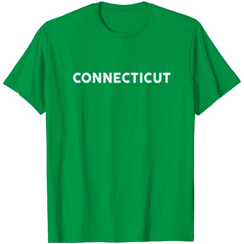 T-Shirt Connecticut pour hommes en noir — T-shirts pour hommes