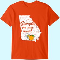 T-Shirt Georgia On My Mind pour hommes en noir — T-shirts pour hommes
