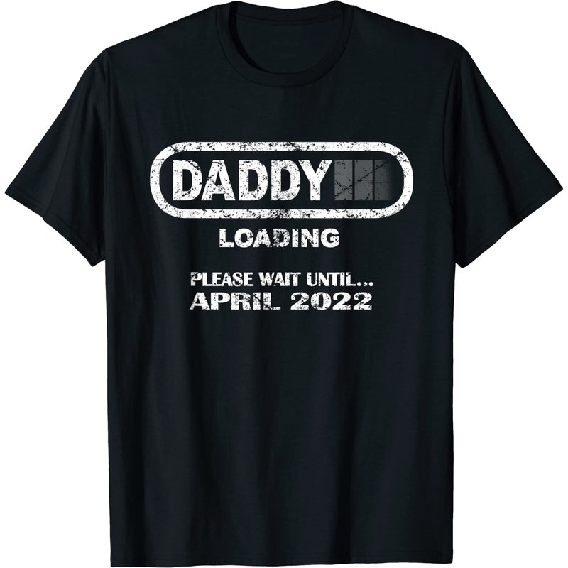 T-shirt Vintage Daddy To Be Avril 2022 Chargement pour Hommes — T-shirts pour hommes