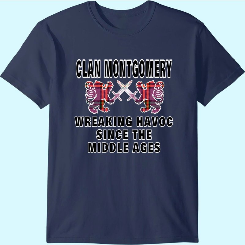 T-shirt pour hommes Montgomery Écossais Tartan Nom de Clan — T-shirts pour hommes