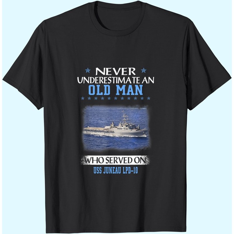 T-shirt USS Juneau LPD-10 pour la Journée des vétérans et la fête des pères — T-shirts pour hommes