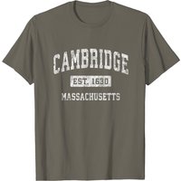 Cambridge Massachusetts MA Vintage Sports Design T-Shirt for Men