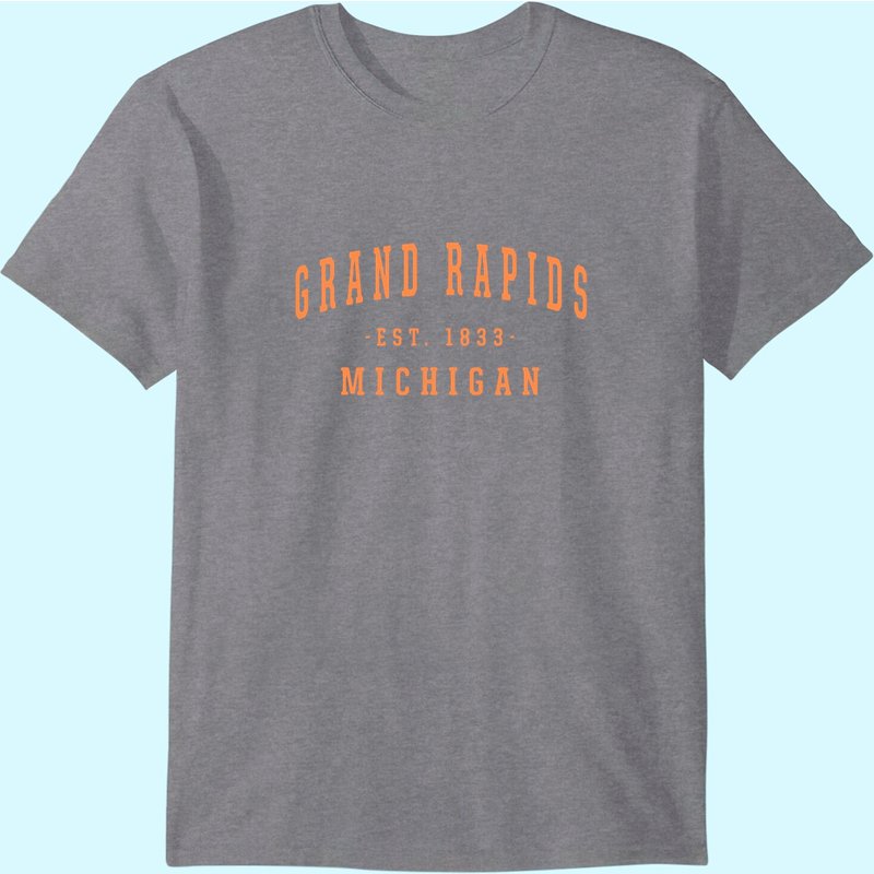 T-shirt Michigan Hometown Grand pour hommes en noir — T-shirts pour hommes