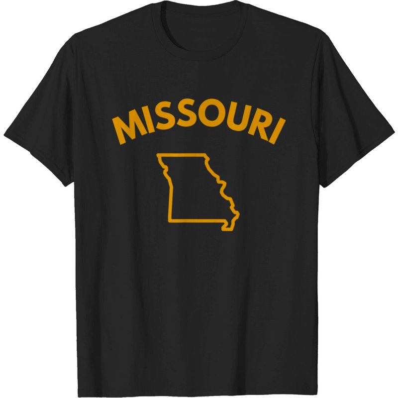 T-shirt Missouri Fans pour hommes en noir — T-shirts pour hommes