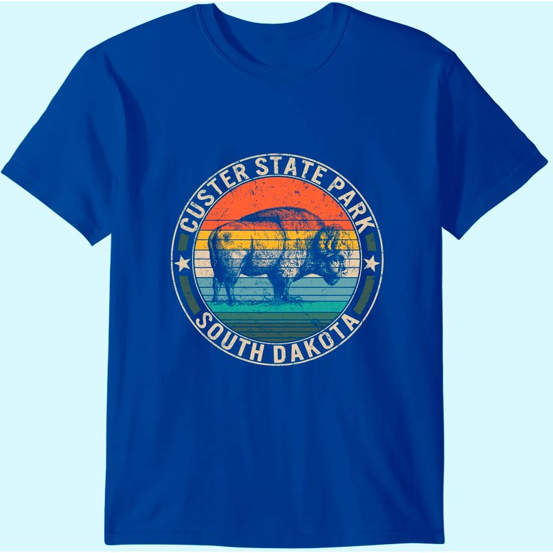 Custer State Park Buffalo Roundup Bison T-Shirt for Men