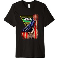 South Dakota Highway Patrol American Flag T-Shirt for Men