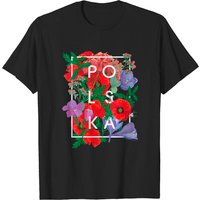 T-Shirt Art Mots Fleurs de Pologne pour Hommes — T-shirts pour hommes