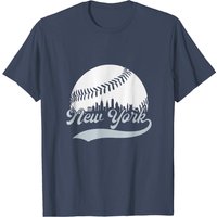 New York Baseball NY Skyline Apparel T-Shirt for Men