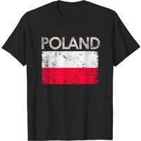 Vintage Poland Polish Flag T-Shirt for Men