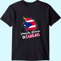 T-Shirt avec le Drapeau Licorne Portoricain pour Hommes — T-shirts pour hommes