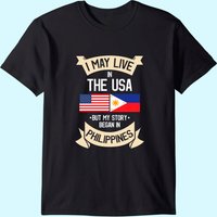 T-shirt Philippines Drapeau Américain USA Racines Filipines pour Hommes — T-shirts pour hommes