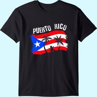 T-Shirt Distressed Style Grenouille Porto Rico pour Hommes — T-shirts pour hommes
