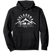 Oklahoma The Sooner State Est. 1907 Hoodie Vintage à Capuchon — Sweats à capuche pour hommes