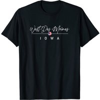 T-shirt pour hommes West Des Moines, Iowa en noir — T-shirts pour hommes