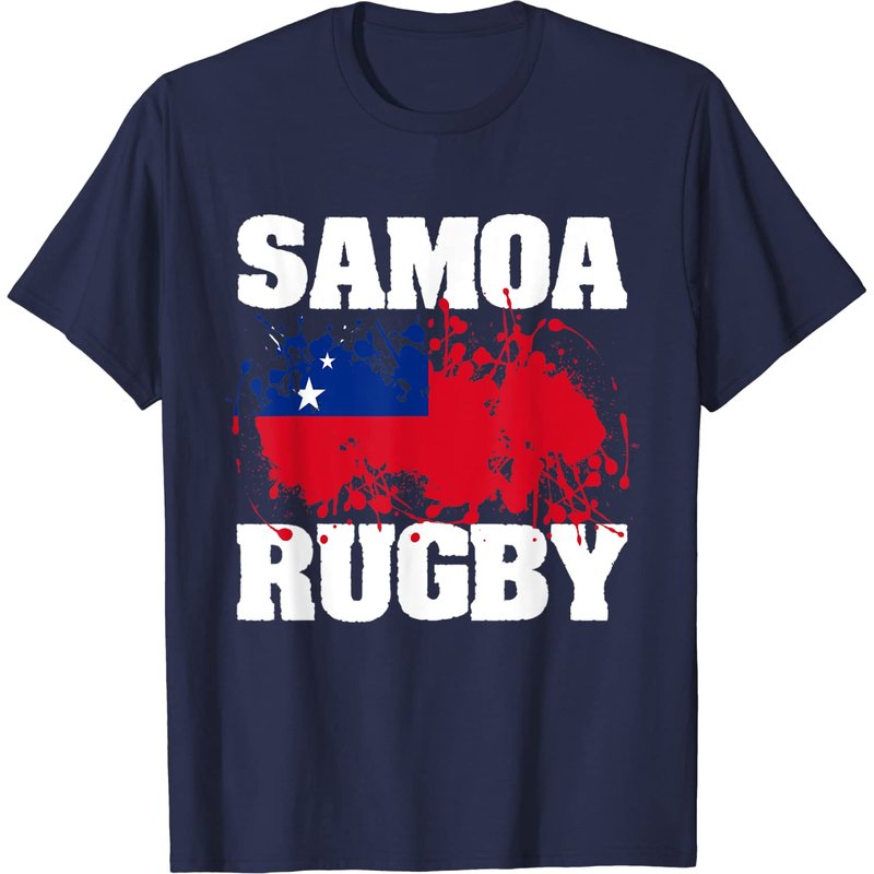 T-Shirt Samoa Rugby Drapeau pour Hommes — T-shirts pour hommes