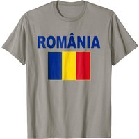 T-Shirt Drapeau de la Roumanie pour Hommes en Noir — T-shirts pour hommes