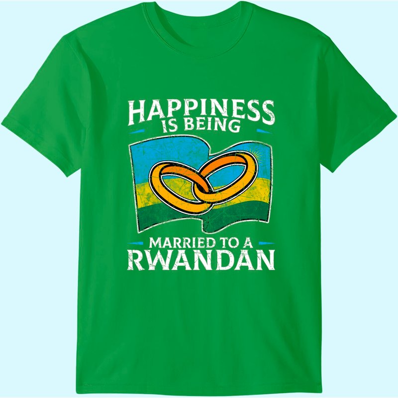 T-Shirt pour hommes République du Rwanda en noir — T-shirts pour hommes