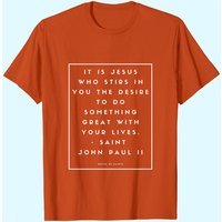 T-shirt Saint Jean-Paul II pour hommes en noir — T-shirts pour hommes