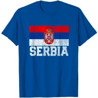 Serbian Serbia Flag T-Shirt for Men
