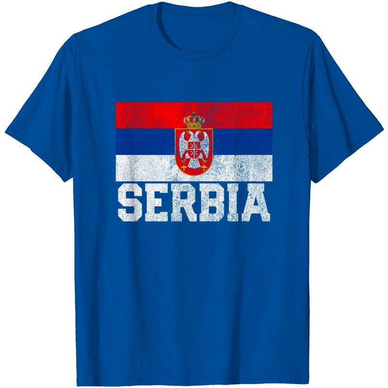 T-Shirt Drapeau Serbe de la Serbie pour Hommes — T-shirts pour hommes