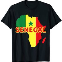 Senegal Pride Flag T-Shirt for Men