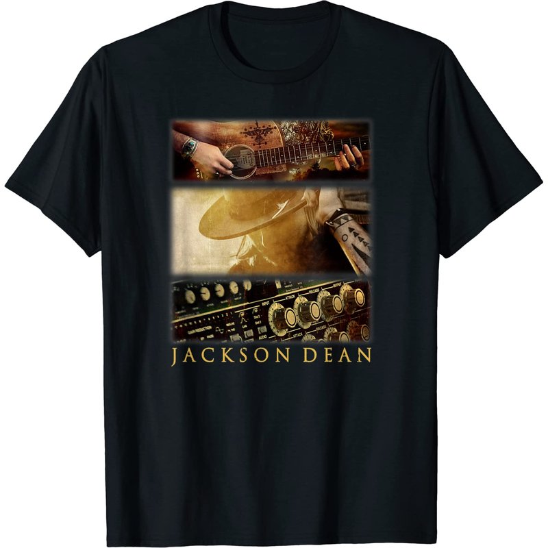 T-shirt Jackson Dean pour hommes en noir — T-shirts pour hommes