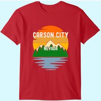 T-shirt Vintage Sunset de Carson City Nevada pour Hommes — T-shirts pour hommes