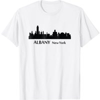 T-Shirt Skyline du Centre-Ville d'Albany, New York pour Hommes — T-shirts pour hommes