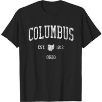 Columbus Ohio Vintage Sports Design T-Shirt for Men — Mens T Shirts