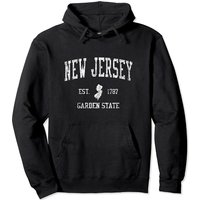 Hoodie Vintage Sportif du New Jersey pour Unisexe — Sweats à capuche pour hommes