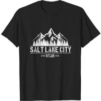 Salt Lake City Utah Mountains Nature T-Shirt for Men — Mens T Shirts