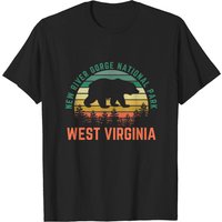 T-shirt Nature Ours du parc national de New River Gorge pour hommes