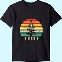 Wisconsin State Park Pine Tree Gift Men's T-Shirt — Mens T Shirts