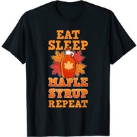 T-shirt pour hommes Eat Sleep Maple Syrup Repeat Farmer — T-shirts pour hommes