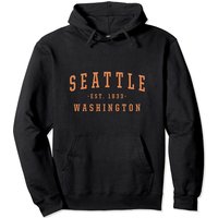 Seattle Washington Hometown Pullover Hoodie for Unisex — Mens Hoodies