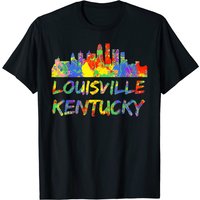 T-Shirt Skyline de Louisville Kentucky pour Hommes — T-shirts pour hommes
