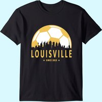 T-Shirt de Soccer Louisville pour Hommes - Noir