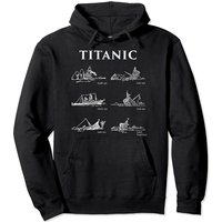 T-shirt Titanic Sinking pour unisexe en noir