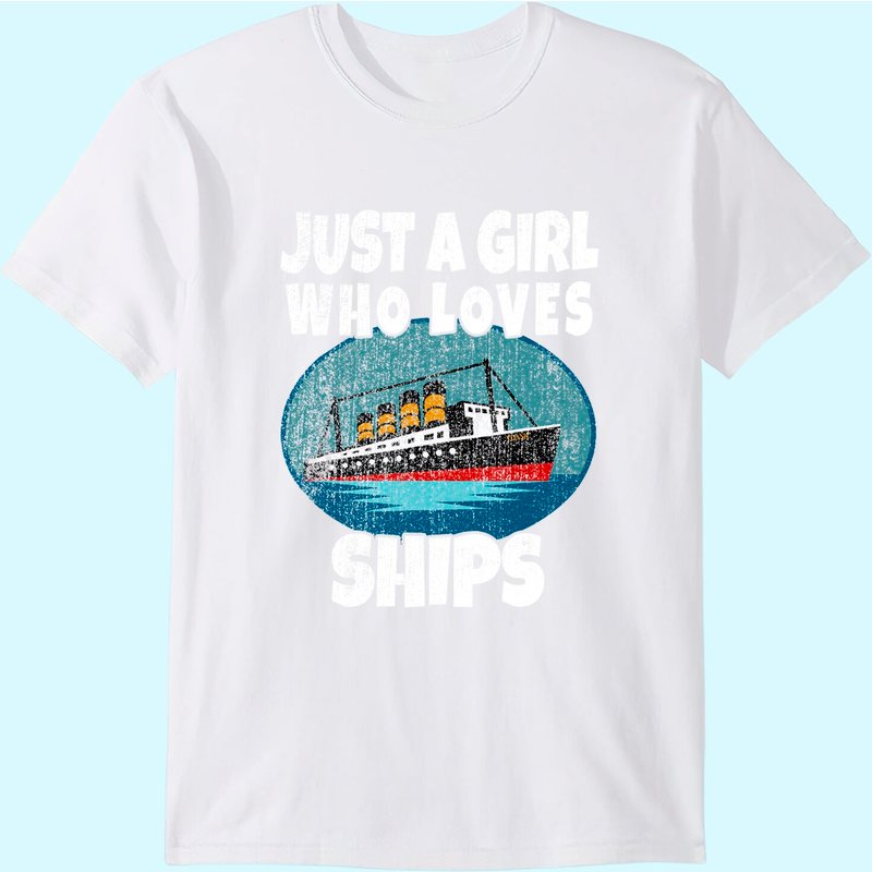 Ship Just A Girl Who Loves Ships T-Shirt Titanic pour hommes — T-shirts pour hommes