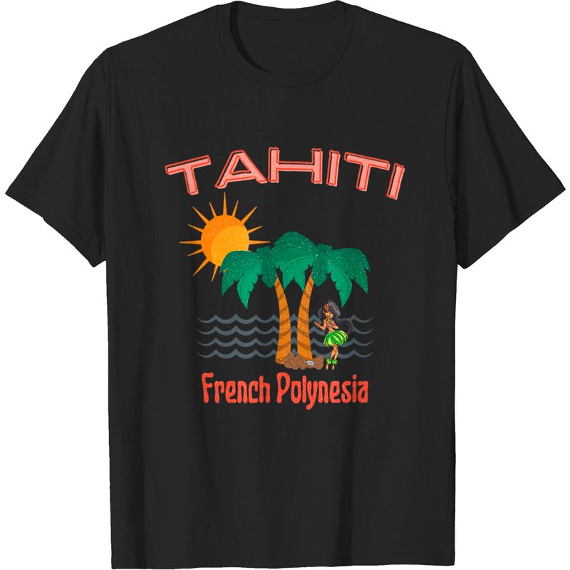 T-shirt Danseur Traditionnel Tahiti pour Hommes — T-shirts pour hommes