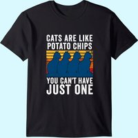Cats Are Like Potato Chips Men's Funny Cat T-shirt