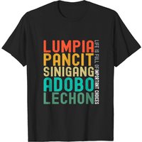 T-shirt pour hommes Filipino Food Lumpia Pancit Sinigang Adobo Lechon — T-shirts pour hommes