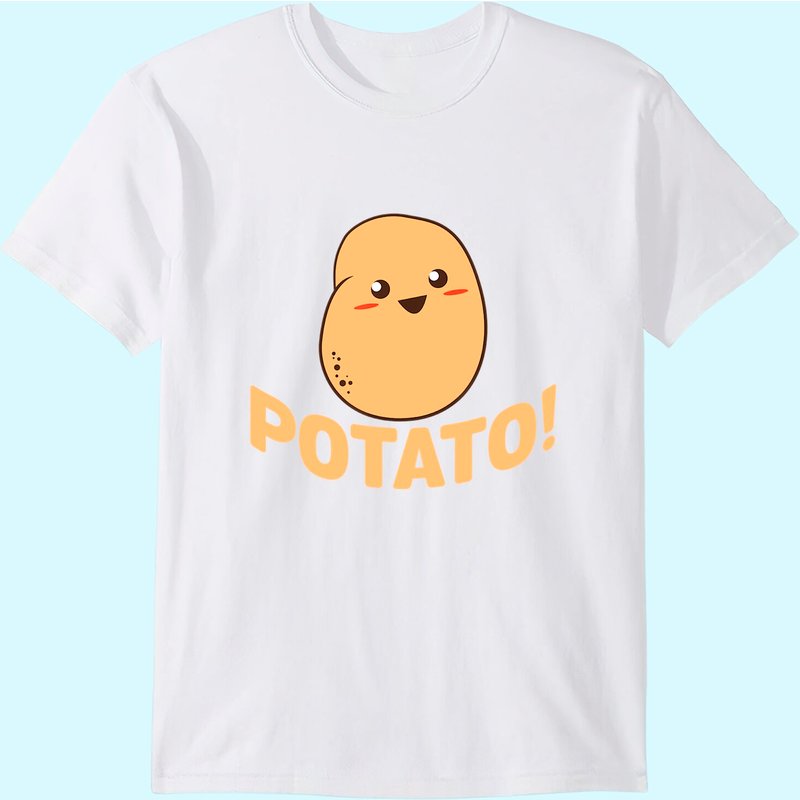 Cute Potato Smiling Tee for Men