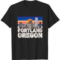 Portland Oregon Downtown City T-Shirt for Men