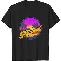T-shirt pour hommes Phuket Thaïlande en noir — T-shirts pour hommes