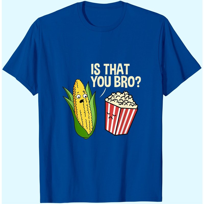 T-shirt Is That You Bro Popcorn pour hommes en noir — T-shirts pour hommes