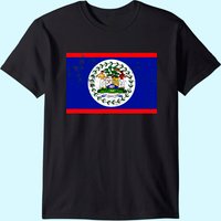 Flag of Belize Design T-Shirt for Men